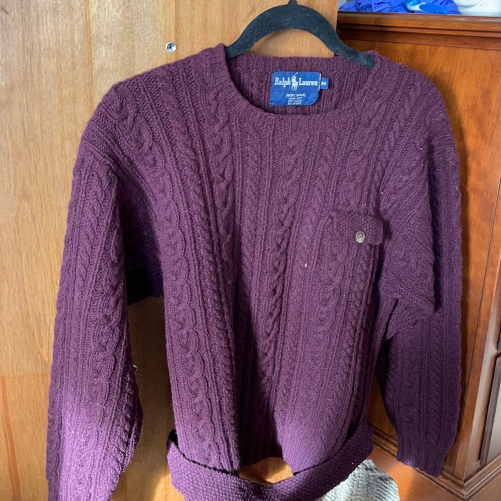 Ralph Lauren Plum Wool Sweater